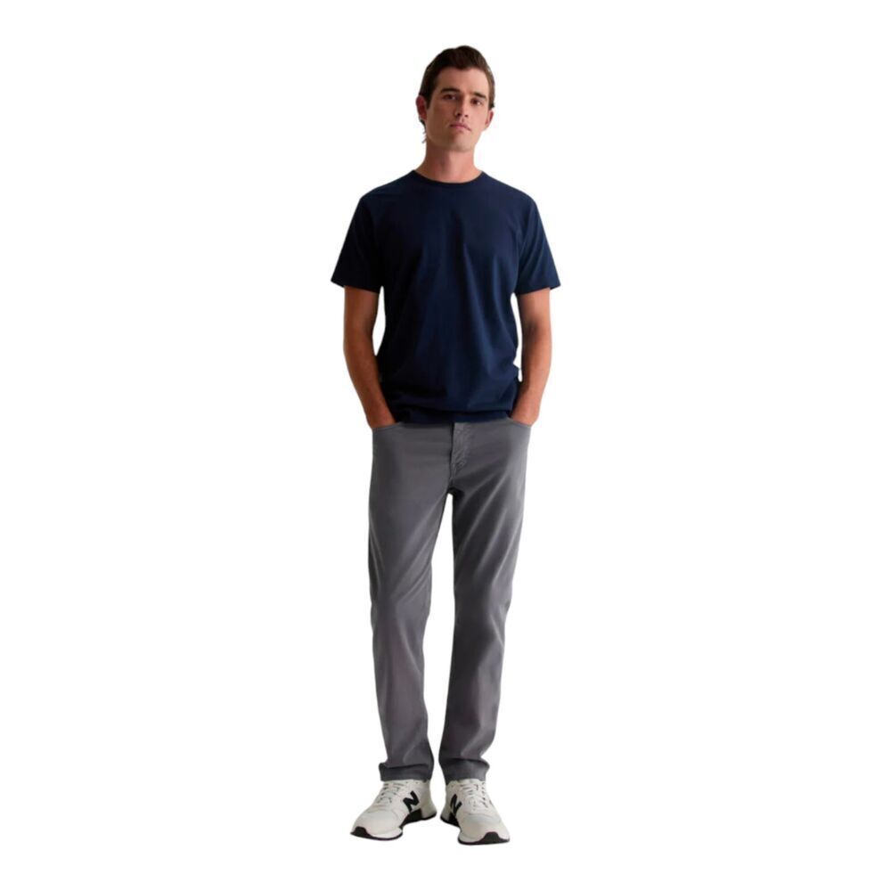 Adriano Goldschmied AG Gray Graduate SUD Sueded Tailored Leg Jean Pants, 38